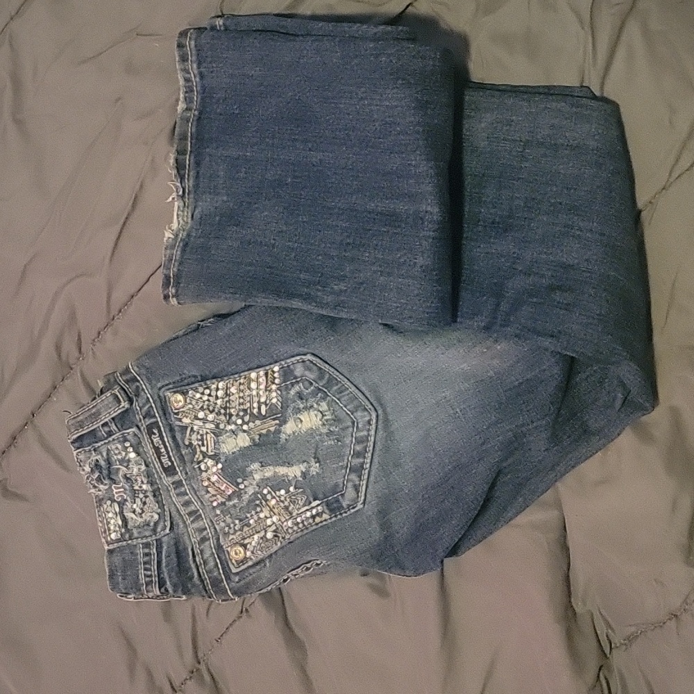 MissMe Distressed bootcut jeans 💜